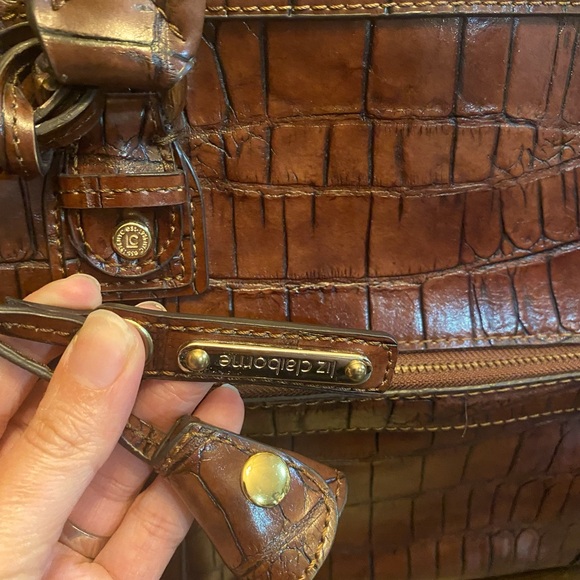 Liz Claiborne brown leather handbag - Picture 4 of 4